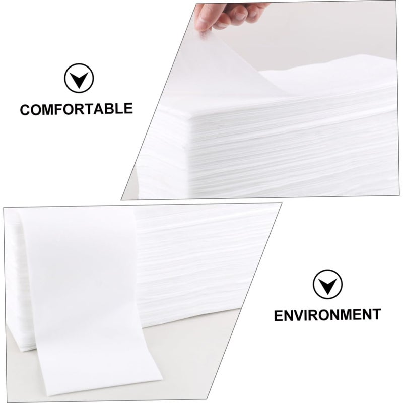 Veemoon 100 قطعة من بساطات حمام القدم غير المنسوجة التي تستخدم لمرة واحدة مناشف ناعمة بجودة صالون سبا - Image 5